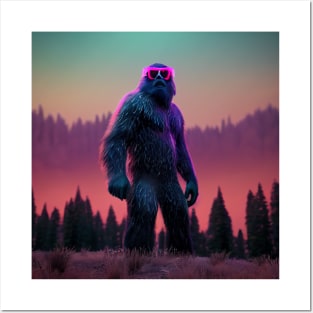 Dope Sasquatch in Nature Posters and Art